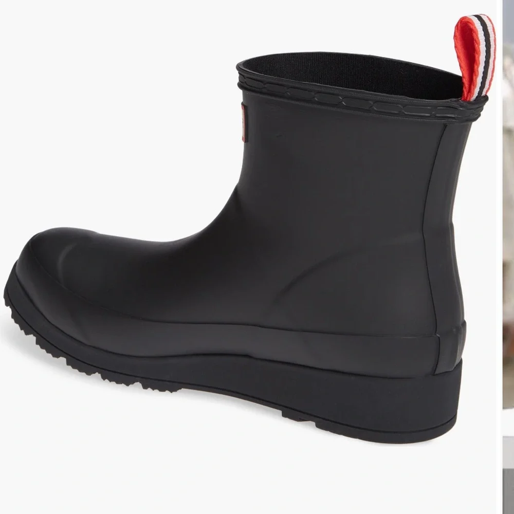 Hunter Original Play Waterproof Black Ankle Rain Boots - Picture 2 of 12